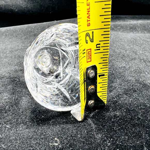 Vtg WATERFORD Lismore Bell Cut Lead Crystal 3.5 Ireland Small Handled Dinner BOX - Picture 5 of 10